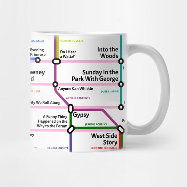 Stephen Sondheim Metro Subway Line - Horizontal by RetroFitted